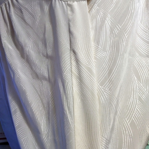 Vtg Cream Blouse by Paris station sz 12 - Picture 6 of 8